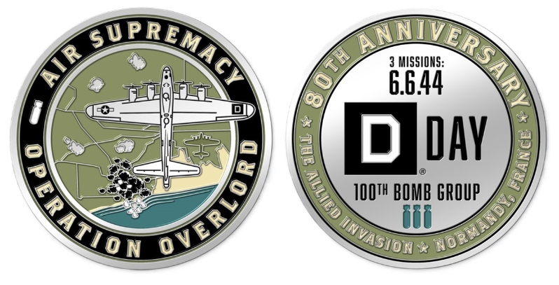 NEW - 100th Bomb Group D-Day Challenge Coin